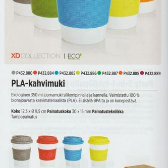 Ekologinen PLA-kahvimuki